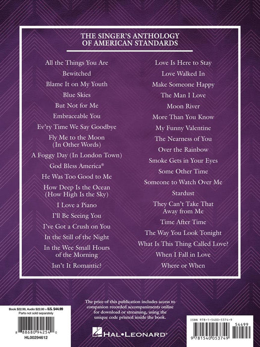 The Singer's Anthology of American Standards Soprano Edition Book/Audio | 小雅音樂 Hsiaoya Music