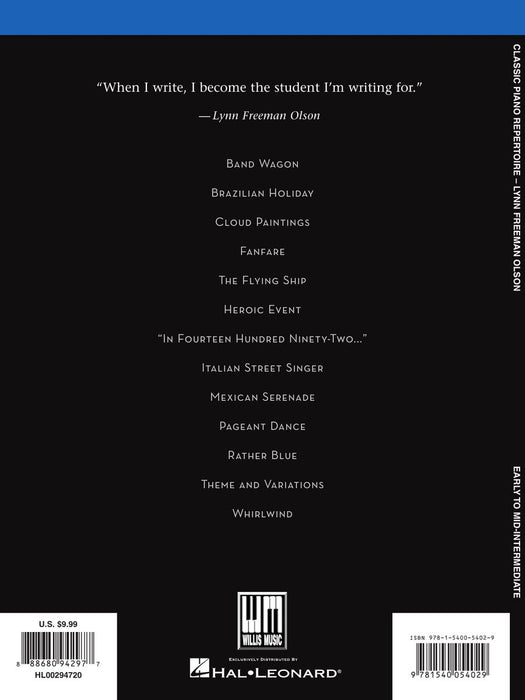 Classic Piano Repertoire - Lynn Freeman Olson National Federation of Music Clubs 2020-2024 Selection Early to Mid-Intermediate Level 鋼琴 | 小雅音樂 Hsiaoya Music
