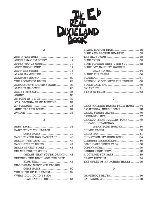 The Real Dixieland Book Eb Instruments 迪克西蘭爵士樂 | 小雅音樂 Hsiaoya Music