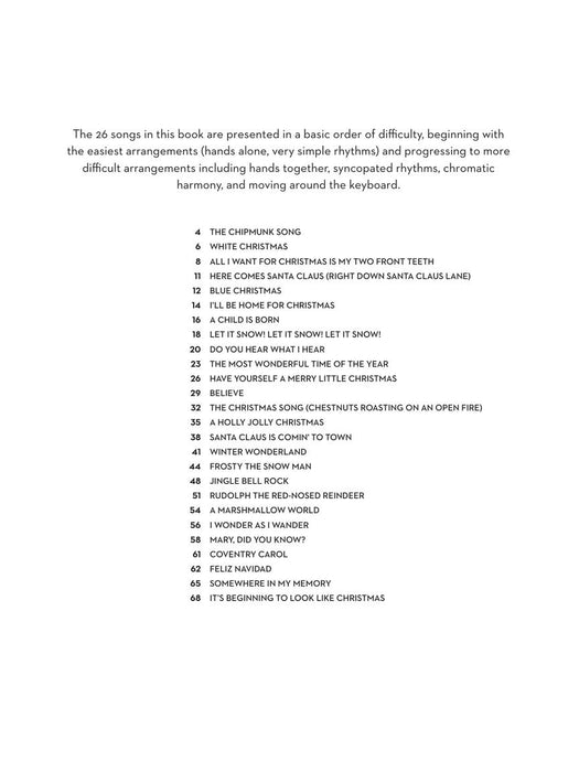 Sequential Christmas Piano Songs 26 Holiday Favorites Carefully Selected and Arranged in Order of Difficulty 鋼琴 | 小雅音樂 Hsiaoya Music