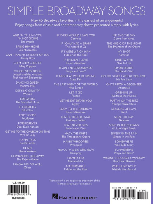 Simple Broadway Songs The Easiest Easy Piano Songs 百老匯 鋼琴 | 小雅音樂 Hsiaoya Music