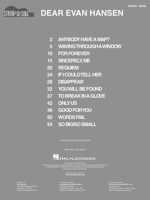 Dear Evan Hansen Strum & Sing Guitar 吉他 | 小雅音樂 Hsiaoya Music