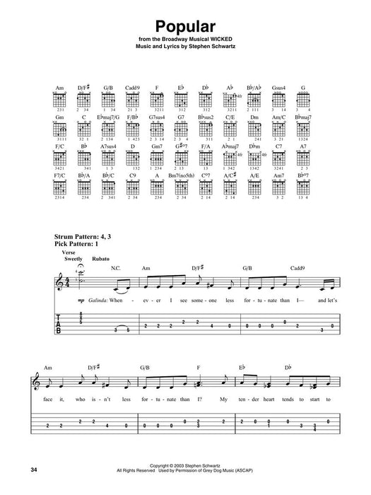 Broadway Songs for Guitar - Easy Guitar with Notes & Tab 百老匯 吉他 | 小雅音樂 Hsiaoya Music