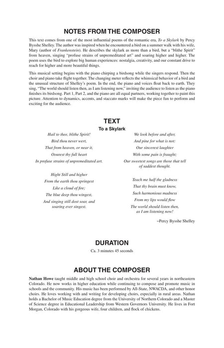 Blithe Spirit Andrea Ramsey Choral Series 合唱 | 小雅音樂 Hsiaoya Music