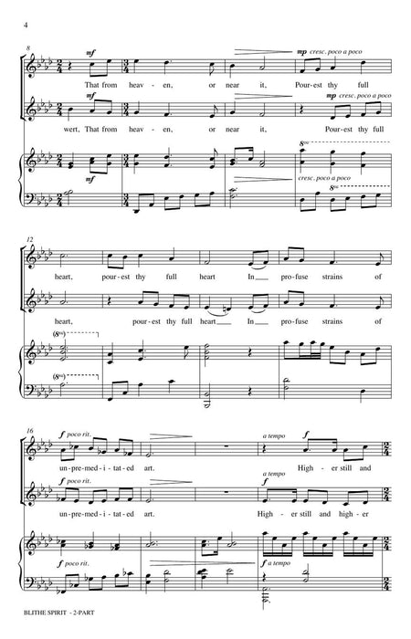 Blithe Spirit Andrea Ramsey Choral Series 合唱 | 小雅音樂 Hsiaoya Music