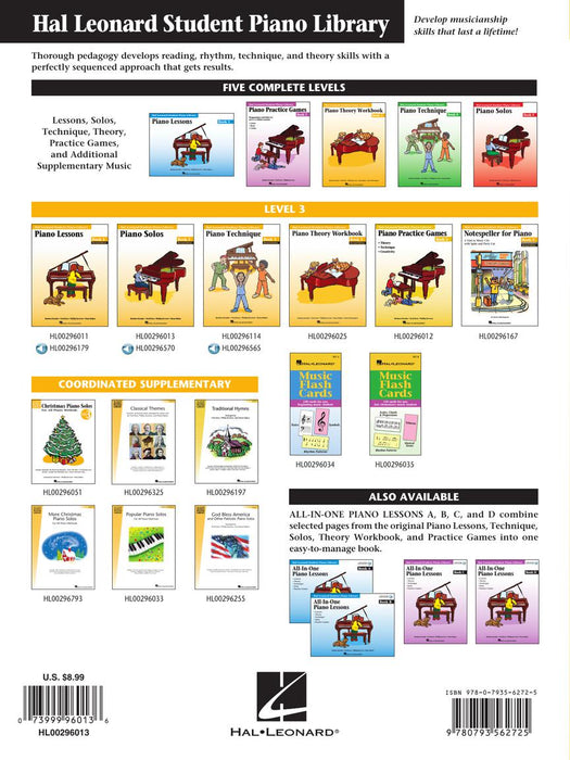 Piano Solos - Book 3 Hal Leonard Student Piano Library 鋼琴 獨奏 鋼琴 | 小雅音樂 Hsiaoya Music