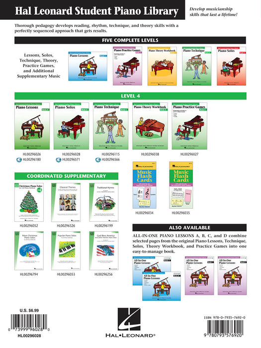 Piano Solos Book 4 Hal Leonard Student Piano Library 鋼琴 獨奏 鋼琴 | 小雅音樂 Hsiaoya Music