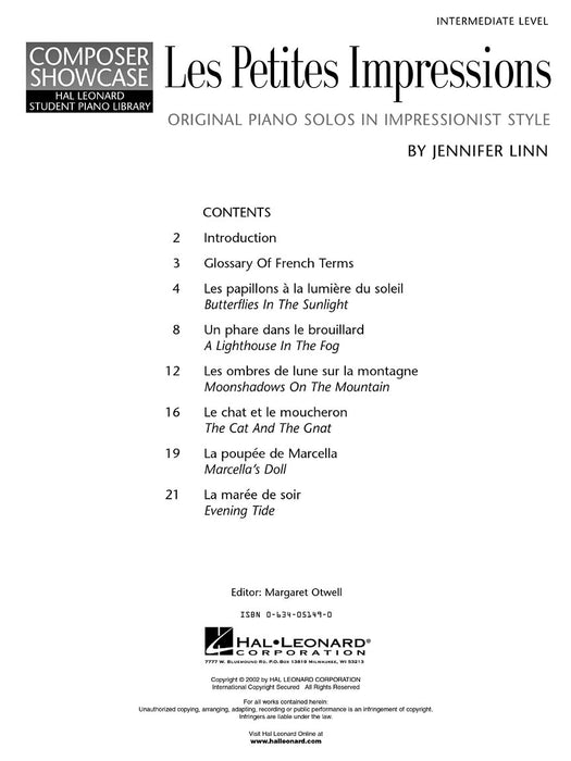 Les Petites Impressions Intermediate Level Composer Showcase 作曲家 | 小雅音樂 Hsiaoya Music