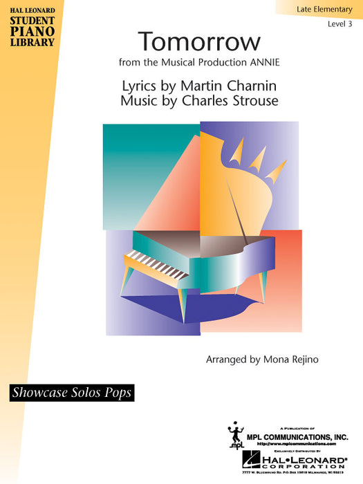 Tomorrow (from Annie) Level 3 - Late Elementary Showcase Solos Pop Sheet 獨奏 | 小雅音樂 Hsiaoya Music