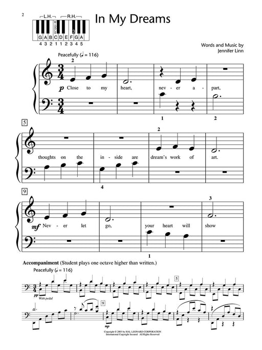 In My Dreams Hal Leonard Student Piano Library Showcase Solo Level 1/Early Elementary 鋼琴 獨奏 | 小雅音樂 Hsiaoya Music