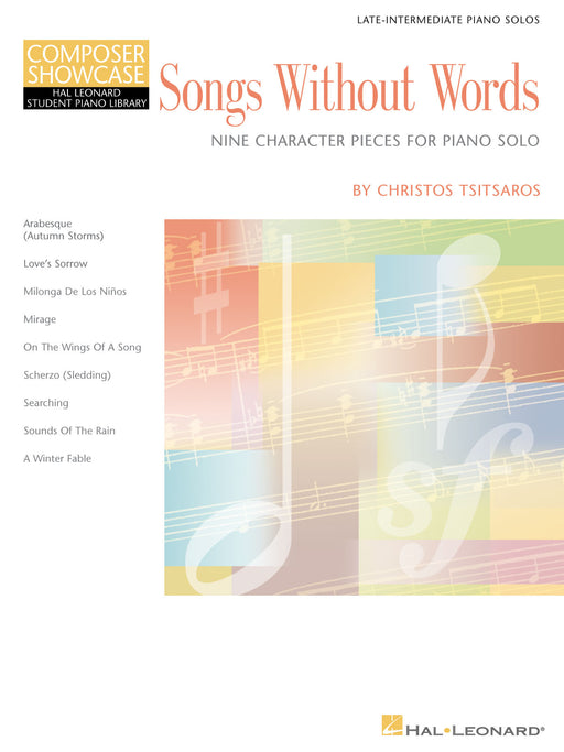 Songs Without Words - Nine Character Pieces for Piano Solo Hal Leonard Student Piano Library Intermediate Composer Showcase 無言歌 小品 鋼琴 獨奏 鋼琴 作曲家 | 小雅音樂 Hsiaoya Music