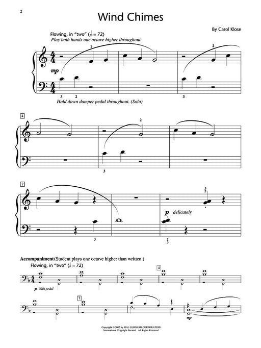 Wind Chimes Hal Leonard Student Piano Library Showcase Solo Level 2/Elementary 管樂 鋼琴 獨奏 | 小雅音樂 Hsiaoya Music