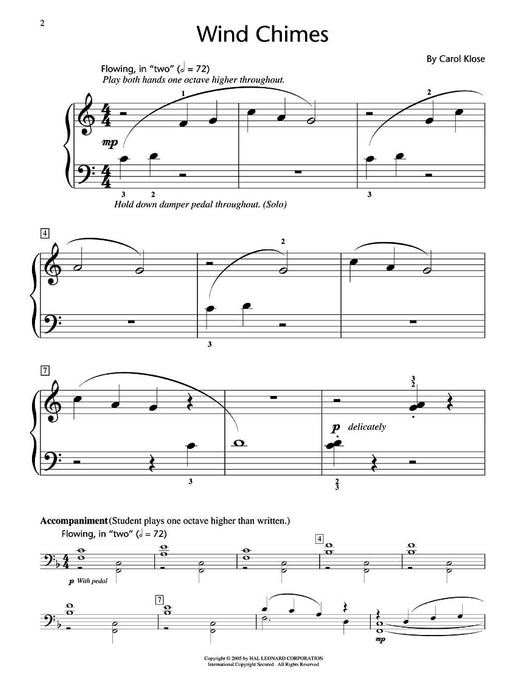 Wind Chimes Hal Leonard Student Piano Library Showcase Solo Level 2/Elementary 管樂 鋼琴 獨奏 | 小雅音樂 Hsiaoya Music