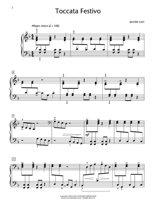 Toccata Festivo Hal Leonard Student Piano Library Showcase Solo Level 4/Early Intermediate 觸技曲節慶 鋼琴 獨奏 | 小雅音樂 Hsiaoya Music
