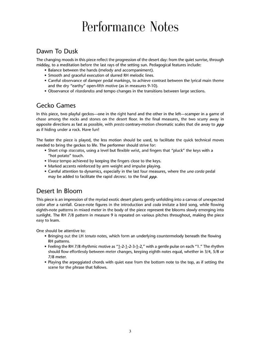 Desert Suite Early-Intermediate/Intermediate Composer Showcase 組曲 作曲家 | 小雅音樂 Hsiaoya Music