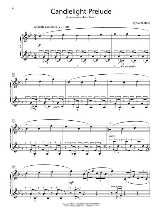 Candlelight Prelude Hal Leonard Student Piano Library Showcase Solo Level 4 Early Intermediate 前奏曲 鋼琴 獨奏 | 小雅音樂 Hsiaoya Music