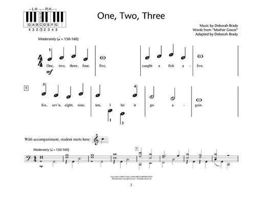 One, Two, Three Hal Leonard Student Piano Library Showcase Solo Level 1 - Pre-Staff 鋼琴 獨奏 | 小雅音樂 Hsiaoya Music
