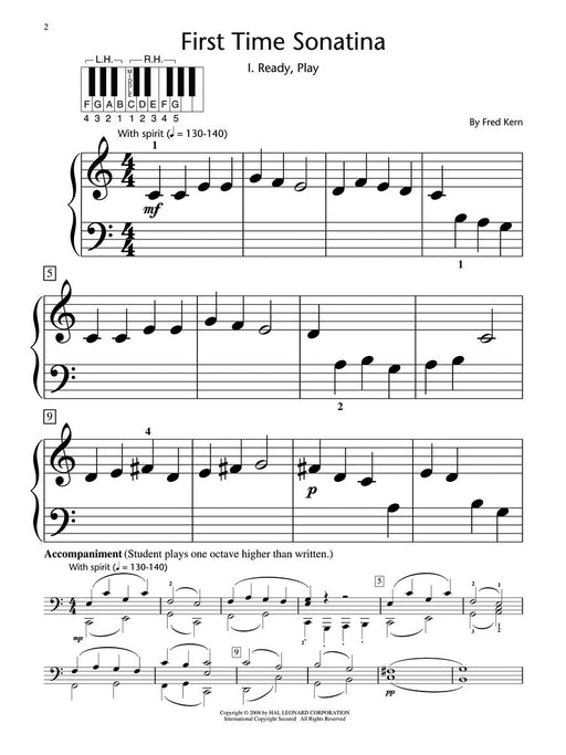 First Time Sonatina Hal Leonard Student Piano Library Showcase Solo Level 1/Early Elementary 小奏鳴曲 鋼琴 獨奏 | 小雅音樂 Hsiaoya Music