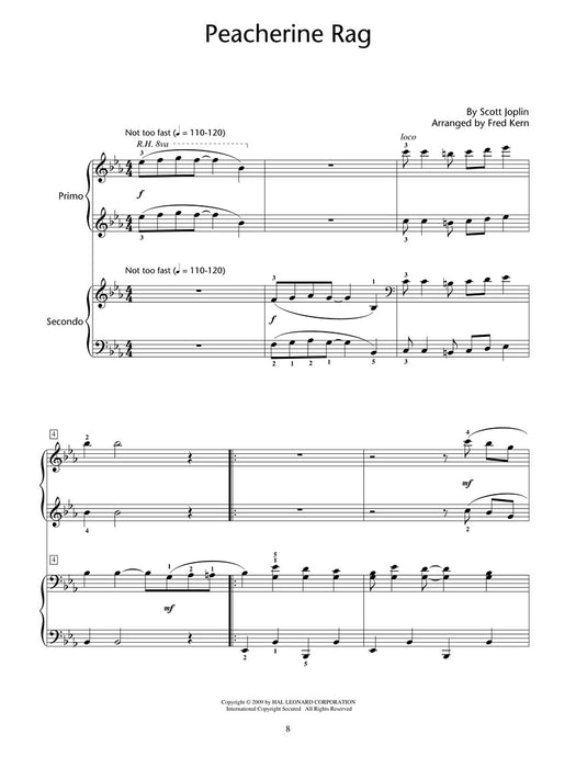 Joplin Ragtime Duets NFMC 2020-2024 Selection Hal Leonard Student Piano Library Intermediate - Level 5 1 Piano, 4 Hands 喬普林 繁音拍子二重奏 鋼琴 | 小雅音樂 Hsiaoya Music