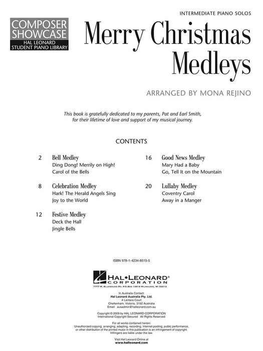 Merry Christmas Medleys Intermediate Level Composer Showcase 組合曲 作曲家 | 小雅音樂 Hsiaoya Music