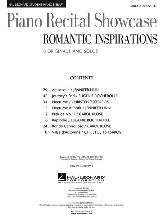 Piano Recital Showcase: Romantic Inspirations National Federation of Music Clubs 2014-2016 Selection 鋼琴 | 小雅音樂 Hsiaoya Music