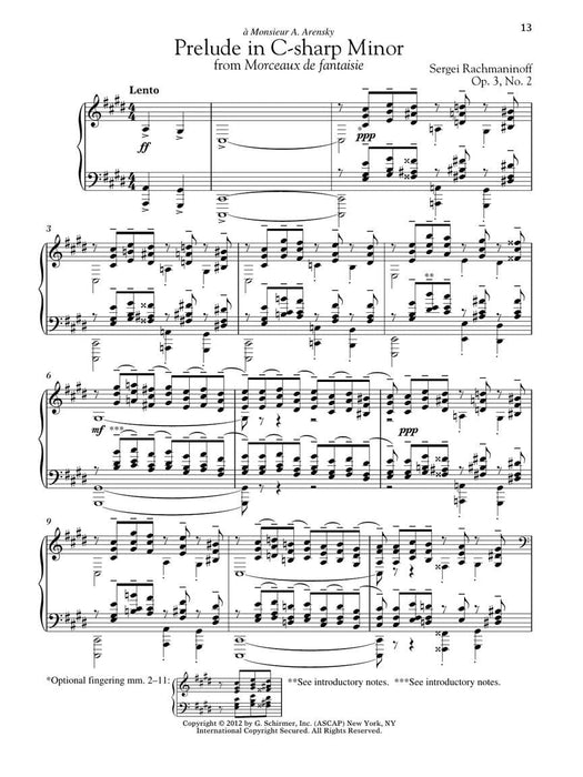 Serge Rachmaninoff - Preludes, Opus 3 and Opus 23 Piano with recordings of performances Schirmer Performance Edition 前奏曲 作品 作品 鋼琴 | 小雅音樂 Hsiaoya Music