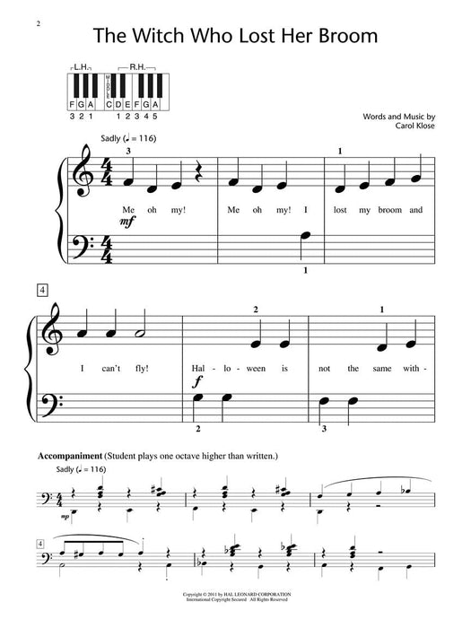 The Witch Who Lost Her Broom Hal Leonard Student Piano Library Showcase Solos Early Elementary - Level 1 鋼琴 獨奏 | 小雅音樂 Hsiaoya Music
