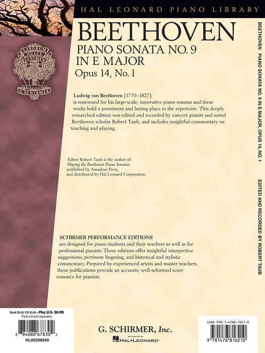 Beethoven: Sonata No. 9 in E Major, Opus 14, No. 1 貝多芬 奏鳴曲 作品 | 小雅音樂 Hsiaoya Music