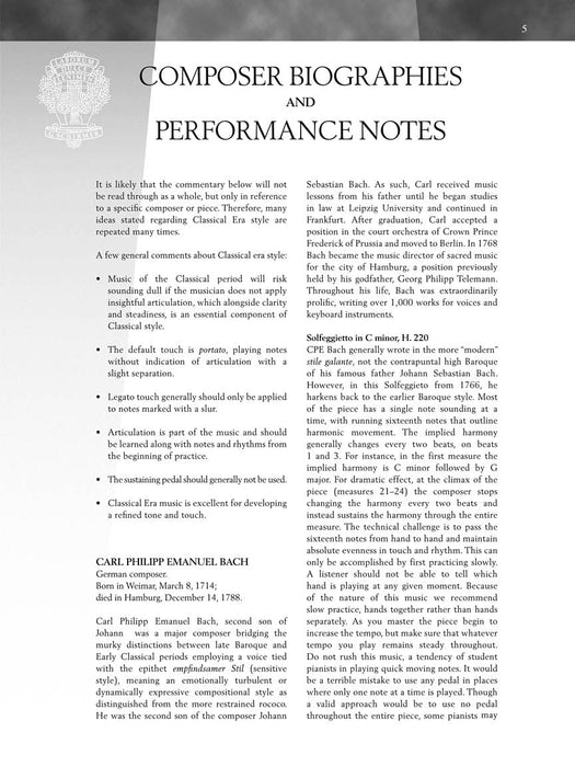 The Classical Era Book with Online Audio Access Intermediate Level 古典 | 小雅音樂 Hsiaoya Music