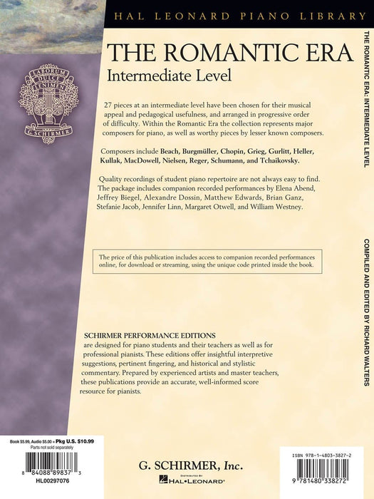 The Romantic Era Book with Online Audio Access Intermediate Level | 小雅音樂 Hsiaoya Music