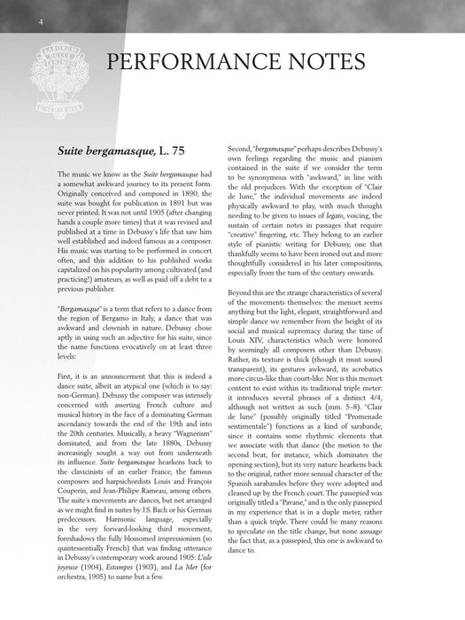 Debussy - Suite bergamasque Prélude, Menuet, Clair de lune, Passepied 德布西 貝加瑪斯克組曲 小步舞曲月光 | 小雅音樂 Hsiaoya Music