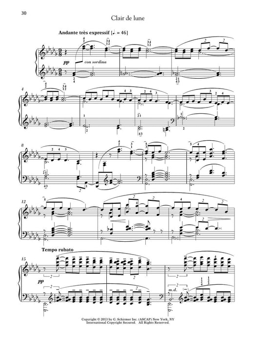 Debussy - Suite bergamasque Prélude, Menuet, Clair de lune, Passepied 德布西 貝加瑪斯克組曲 小步舞曲月光 | 小雅音樂 Hsiaoya Music