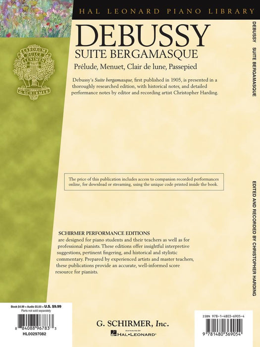 Debussy - Suite bergamasque Prélude, Menuet, Clair de lune, Passepied 德布西 貝加瑪斯克組曲 小步舞曲月光 | 小雅音樂 Hsiaoya Music