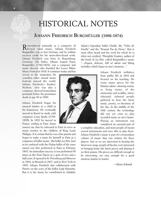 Burgmüller - 25 Progressive Studies, Opus 100 Schirmer Performance Editions Book Only 作品 | 小雅音樂 Hsiaoya Music