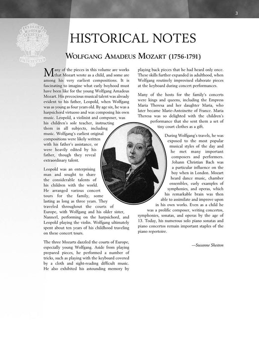 Mozart - 15 Easy Piano Pieces Schirmer Performance Editions Book Only 莫札特 鋼琴 小品 | 小雅音樂 Hsiaoya Music