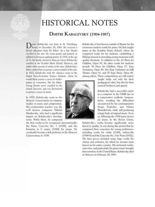 Kabalevsky - 24 Pieces for Children, Opus 39 Schirmer Performance Editions Book Only 小品 作品 | 小雅音樂 Hsiaoya Music