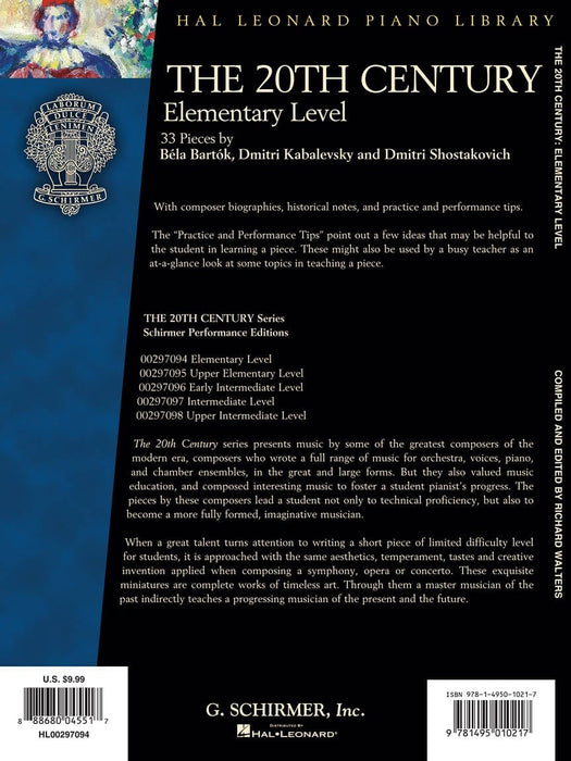 The 20th Century - Elementary Level 33 Piano Pieces by Béla Bartók, Dmitri Kabalevsky and Dmitri Shos 鋼琴 小品 | 小雅音樂 Hsiaoya Music