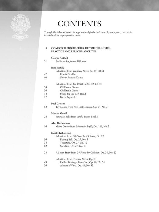 The 20th Century - Early Intermediate Level 27 Piano Pieces 鋼琴 小品 | 小雅音樂 Hsiaoya Music