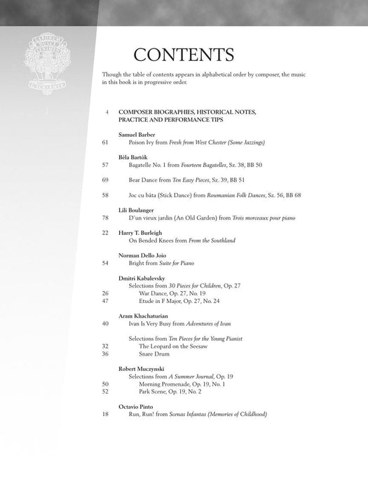 The 20th Century - Upper Intermediate Level 23 Piano Pieces 鋼琴 小品 | 小雅音樂 Hsiaoya Music