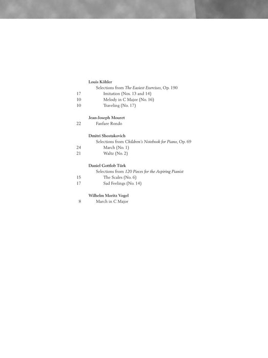 Baroque to Modern: Elementary Level 33 Pieces by 10 Composers in Progressive Order 巴洛克 小品 | 小雅音樂 Hsiaoya Music