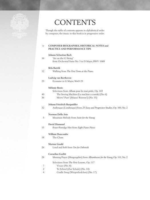 Baroque to Modern: Upper Elementary Level 32 Pieces by 16 Composers in Progressive Order 巴洛克 小品 | 小雅音樂 Hsiaoya Music