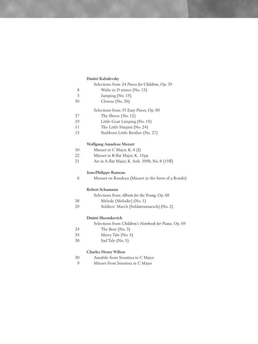 Baroque to Modern: Upper Elementary Level 32 Pieces by 16 Composers in Progressive Order 巴洛克 小品 | 小雅音樂 Hsiaoya Music