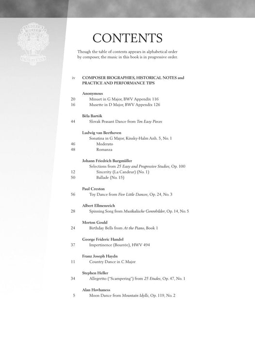 Baroque to Modern: Early Intermediate Level 28 Pieces by 20 Composers in Progressive Order 巴洛克 小品 | 小雅音樂 Hsiaoya Music