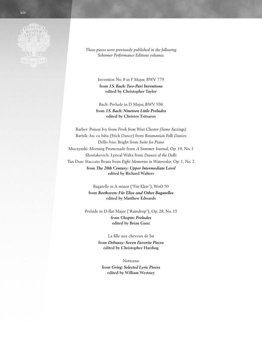 Baroque to Modern: Upper Intermediate Level 21 Pieces by 18 Composers in Progressive Order 巴洛克 小品 | 小雅音樂 Hsiaoya Music