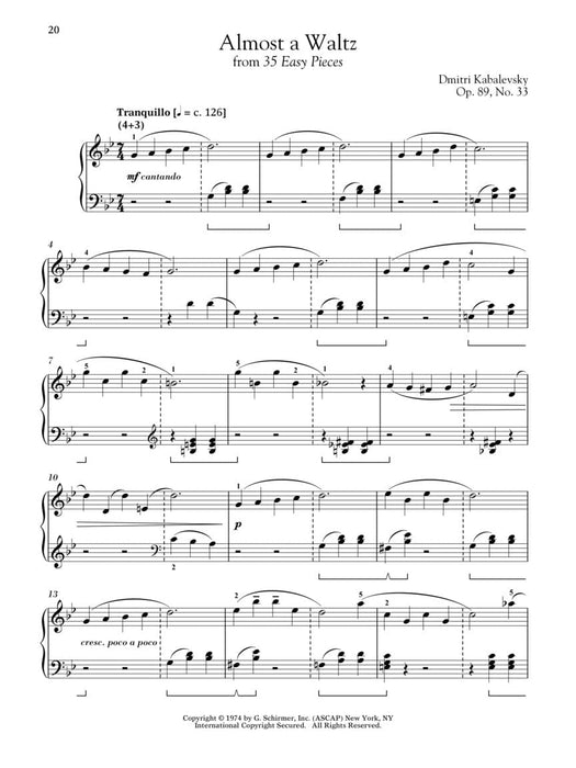 Dmitri Kabalevsky - Selected Piano Pieces Early Intermediate Level 鋼琴 小品 | 小雅音樂 Hsiaoya Music