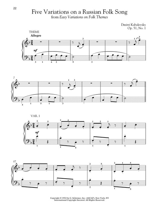 Dmitri Kabalevsky - Selected Piano Pieces Early Intermediate Level 鋼琴 小品 | 小雅音樂 Hsiaoya Music