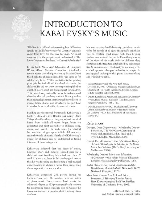 Dmitri Kabalevsky - Selected Piano Pieces Intermediate Level 鋼琴 小品 | 小雅音樂 Hsiaoya Music