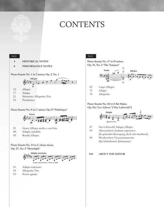 Beethoven - Five Favorite Piano Sonatas Pathétique · Moonlight · The Tempest · Les Adieux · Op. 2, No. 1 貝多芬 鋼琴 奏鳴曲 悲愴 | 小雅音樂 Hsiaoya Music