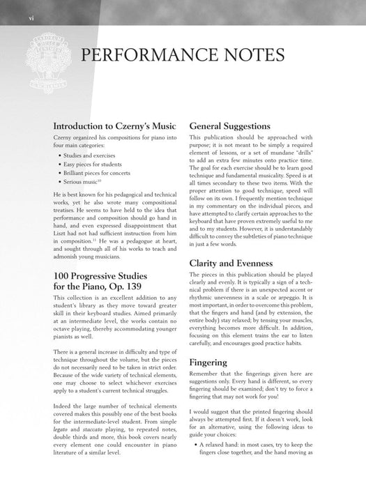 Czerny - One Hundred Progressive Studies for the Piano, Op. 139 Schirmer Performance Editions Series 徹爾尼 鋼琴 | 小雅音樂 Hsiaoya Music