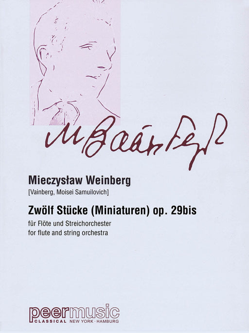 Zwolf Stucke (Miniature ) / 12 Pieces (Miniatures), Op. 29bis for Flute and String Orchestra Score 長笛 弦樂團 小品 | 小雅音樂 Hsiaoya Music